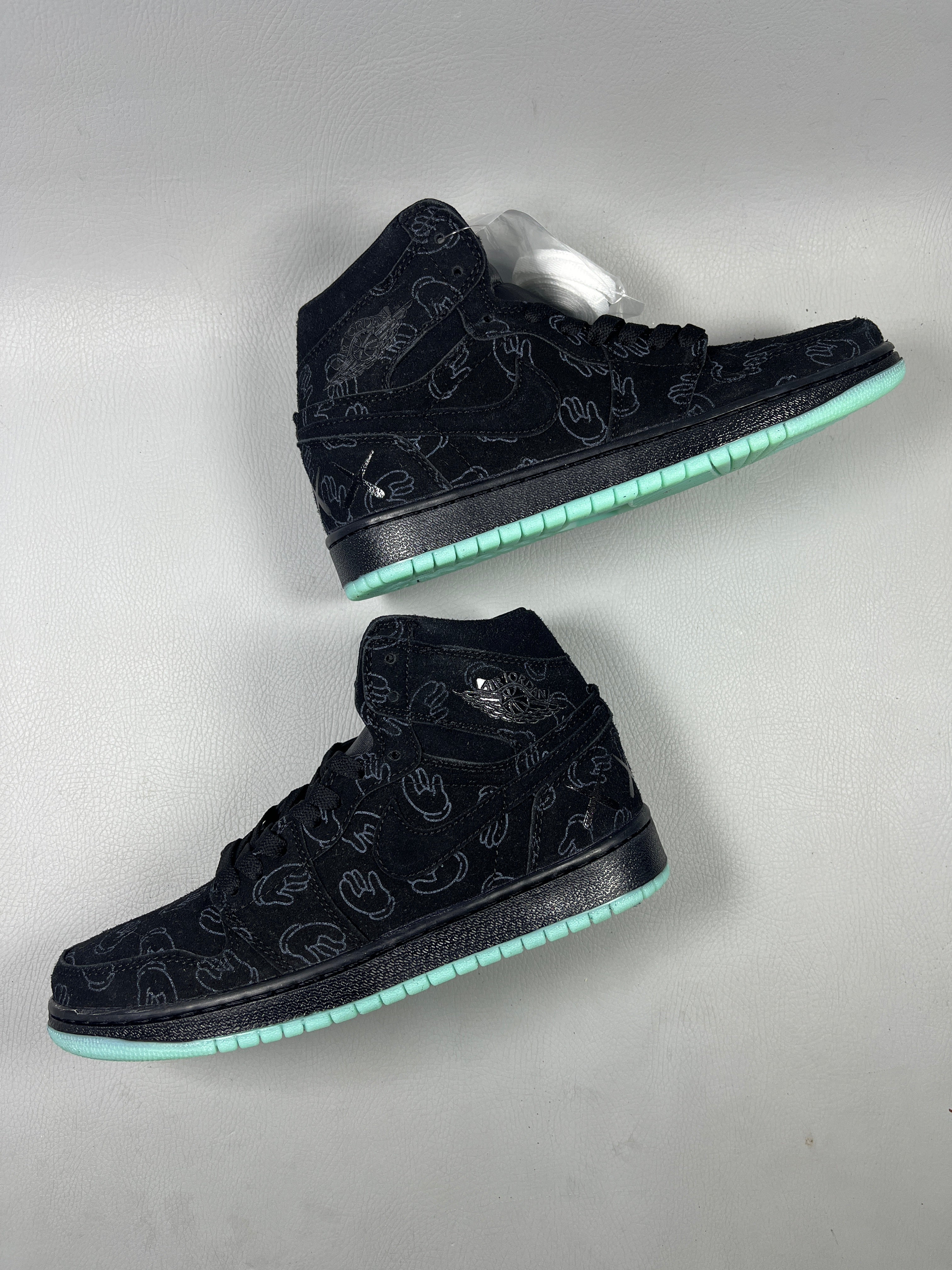 039 — Jordan 1 High “KAWS Grey/Black Glow” — Design‑Inspired