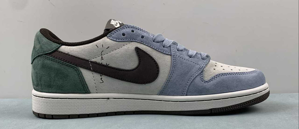 Jordan 1 Low – Design‑Inspired "Travis Scott Cool Tone Mix" Custom Fantasy Build TS‑JRDNS‑049