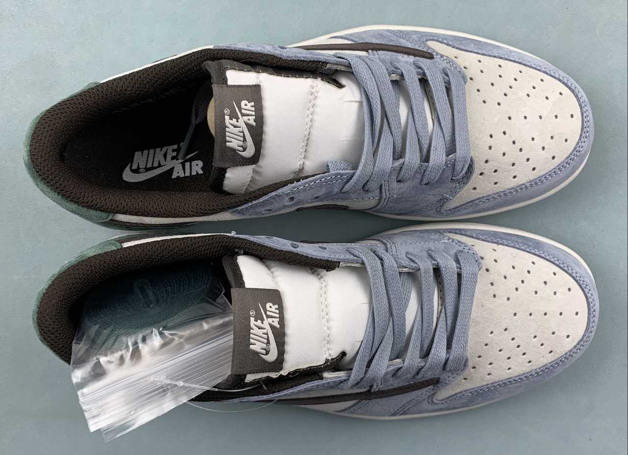 Jordan 1 Low – Design‑Inspired "Travis Scott Cool Tone Mix" Custom Fantasy Build TS‑JRDNS‑049
