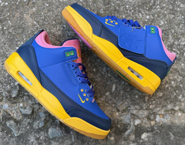 Jordan 3 – Design‑Inspired "Brazils" Custom Tribute Build AJ3‑BRZL‑345