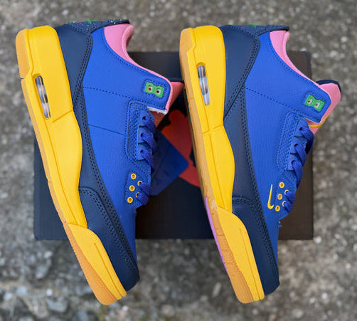 Jordan 3 – Design‑Inspired "Brazils" Custom Tribute Build AJ3‑BRZL‑345