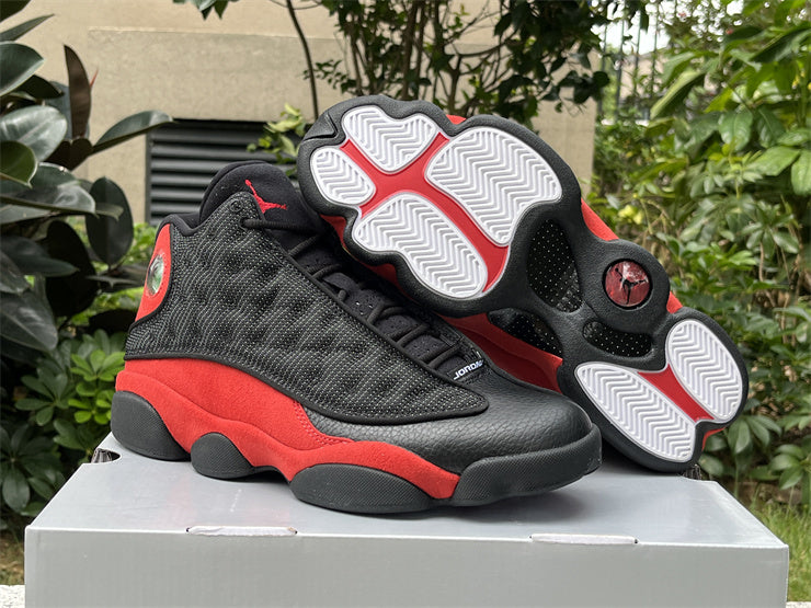 Jordan 13 Design-Inspired - "Bred" "Black & Red" Custom Tribute - AJ13-BREDS-1306