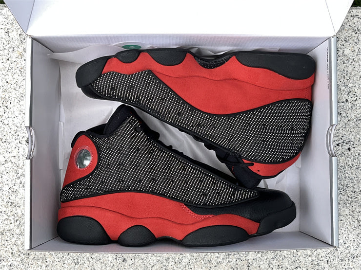 Jordan 13 Design-Inspired - "Bred" "Black & Red" Custom Tribute - AJ13-BREDS-1306