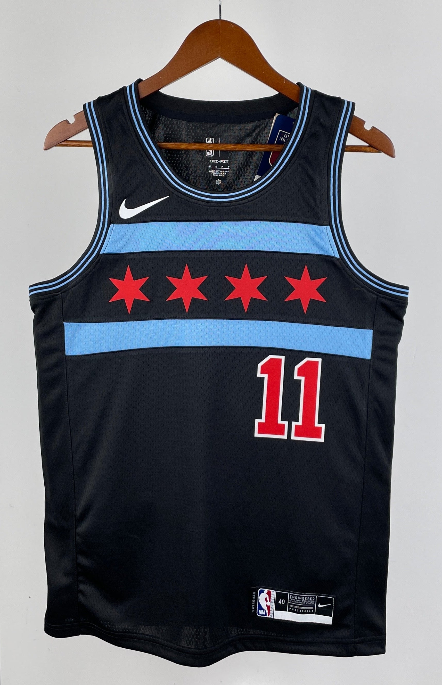 Chicago Bulls — DeMar DeRozan #11 City Edition Jersey (Black/Blue)
