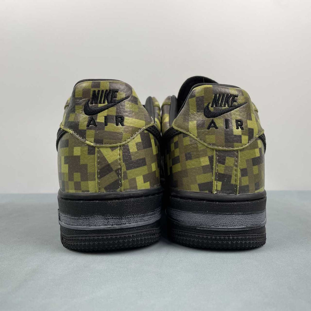 Nike Air Force 1 – Design-Inspired "Minecraft – Digital Camo" Fantasy Build AF1-024