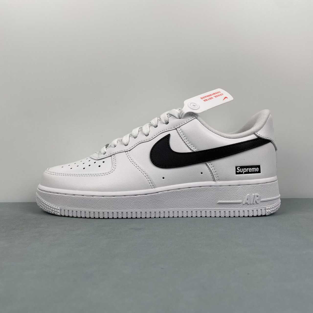 Air Force 1 – Design-Inspired "Supreme x AF1" White/Black Custom Tribute Build AF1-026