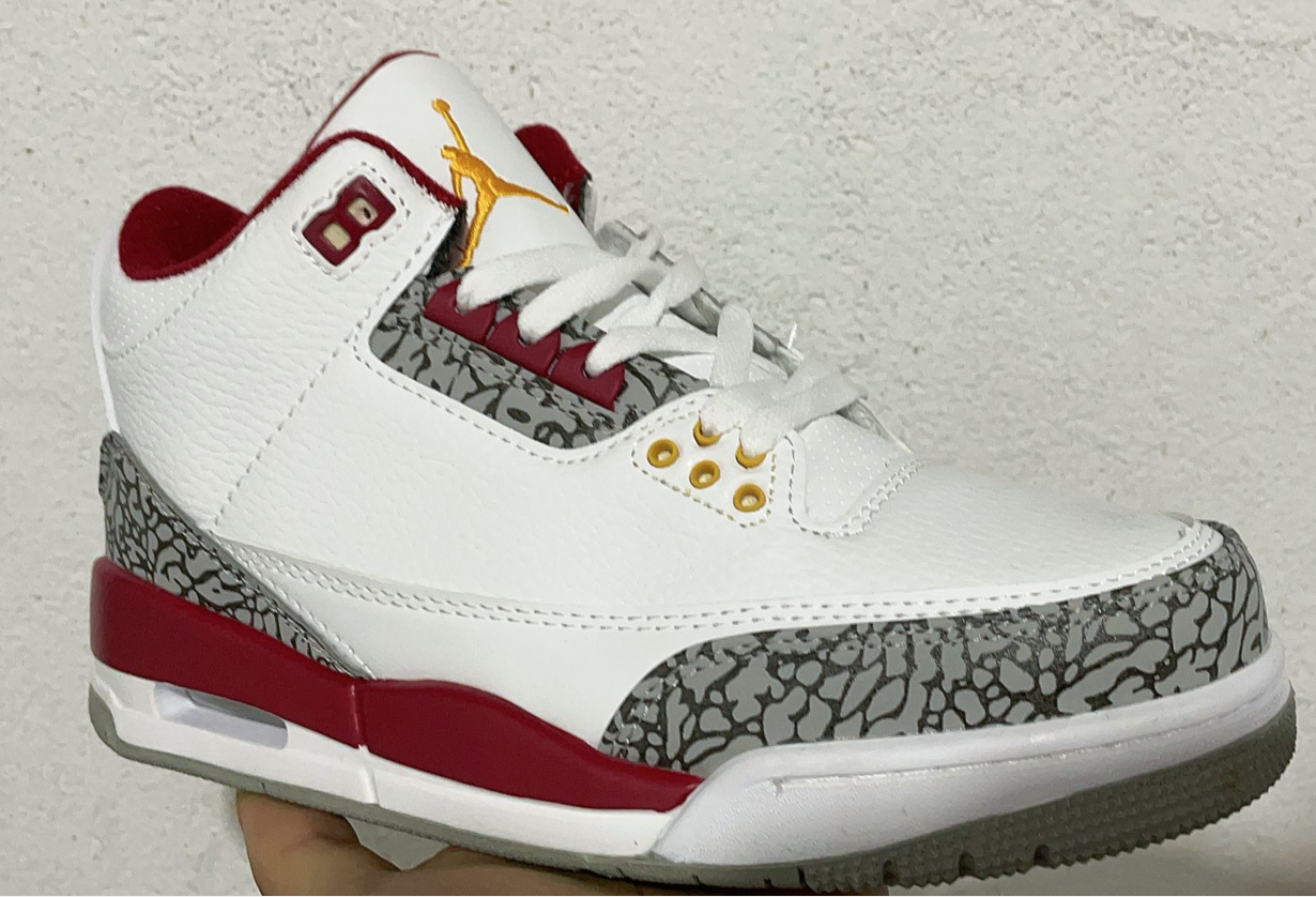 326 — Jordan 3 “Cardinals” — Custom Tribute