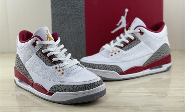 Jordan 3 - Design Inspired "Cardinals" Custom Tribute Build AJ3-CARDINALS-326
