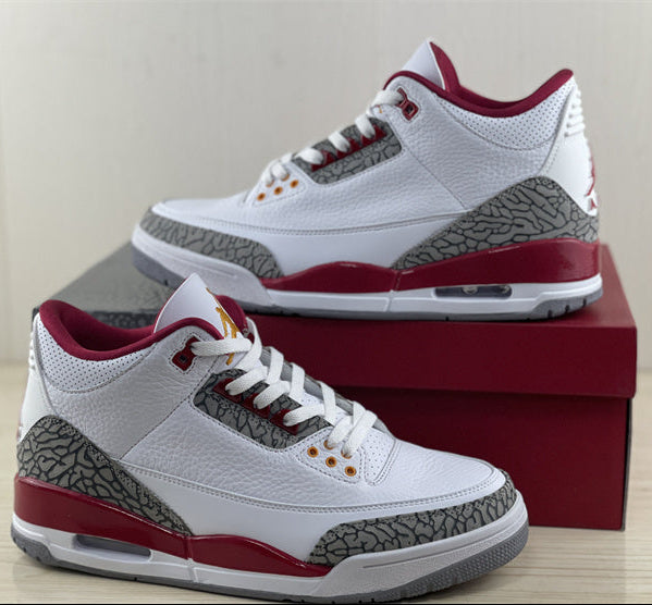 Jordan 3 - Design Inspired "Cardinals" Custom Tribute Build AJ3-CARDINALS-326