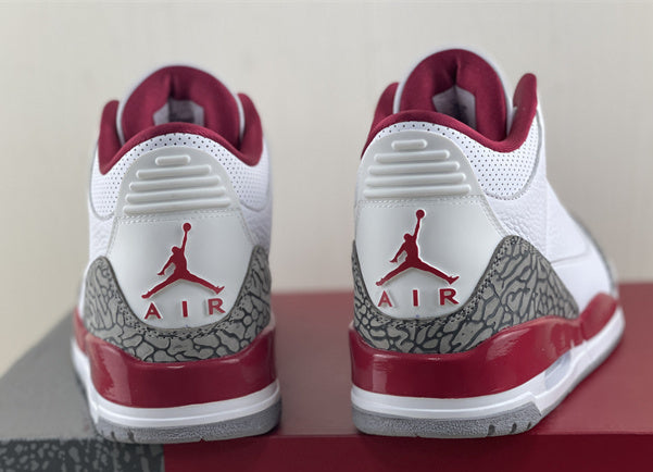 Jordan 3 - Design Inspired "Cardinals" Custom Tribute Build AJ3-CARDINALS-326