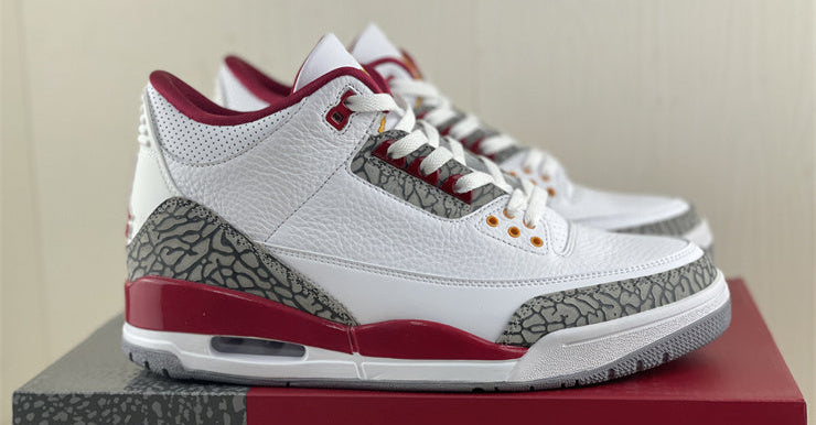 Jordan 3 - Design Inspired "Cardinals" Custom Tribute Build AJ3-CARDINALS-326