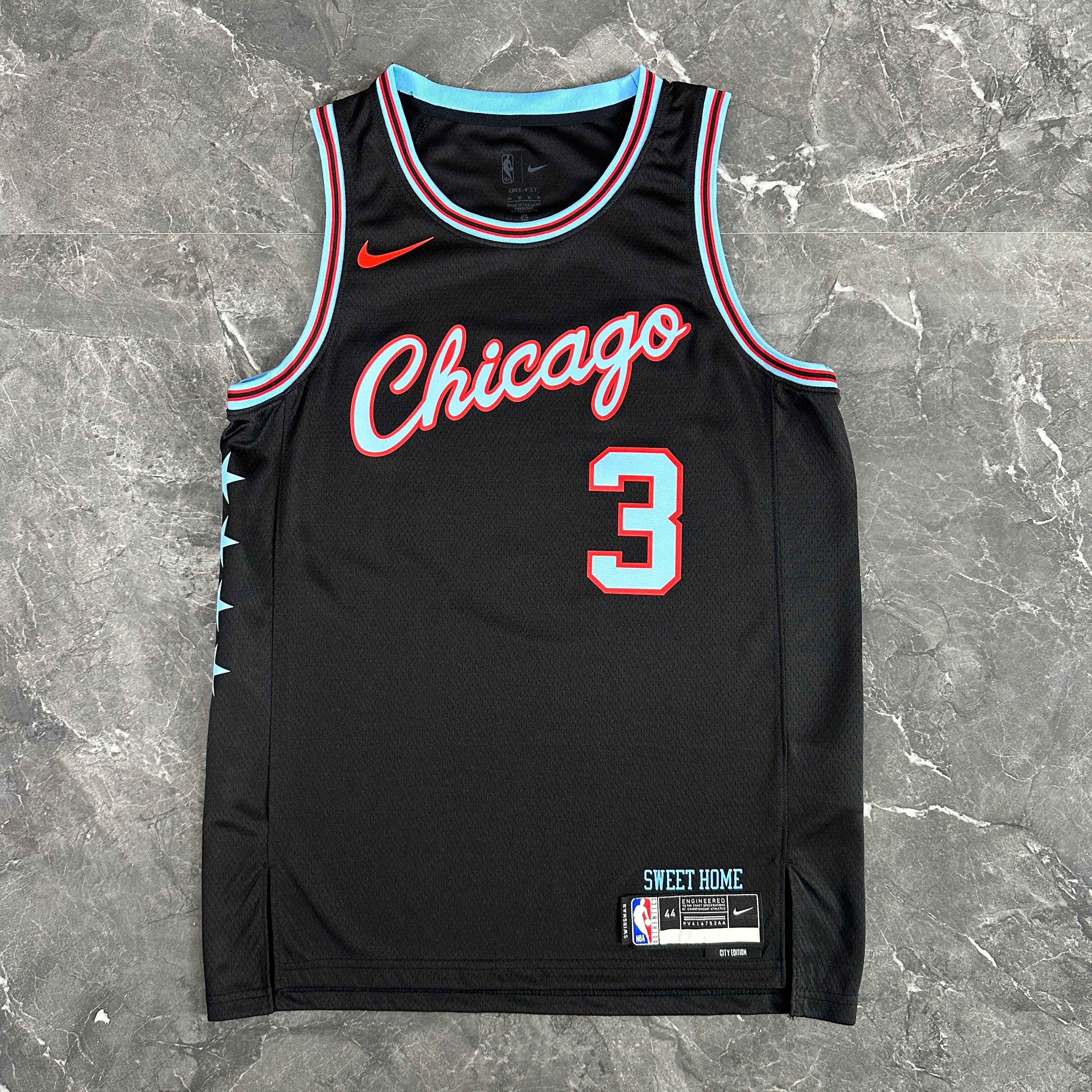 Chicago Bulls — Josh Giddey #3 Sweet Home Chicago City Edition Jersey (Black)