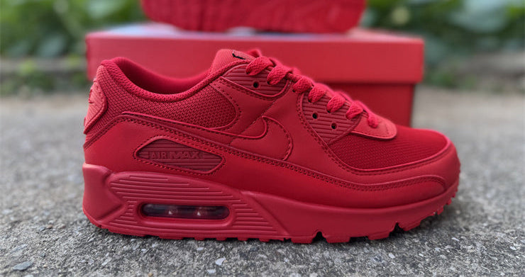 Air Max 90 Design-Inspired - "Varsity Red" "Red" Custom Tribute - AM90-VARRED-003
