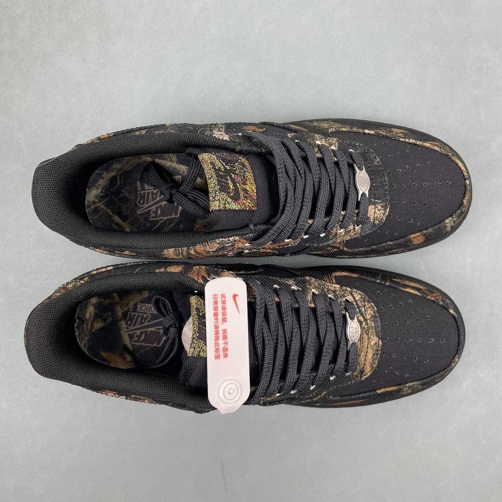 Air Force 1 - Design-Inspired "RealTree" Black - Camo Canvas Custom Tribute Build AF1-039