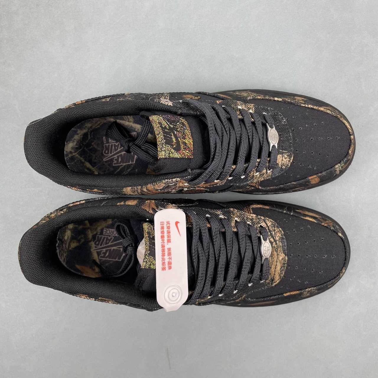 Air Force 1 - Design-Inspired "RealTree" Black - Camo Canvas Custom Tribute Build AF1-039