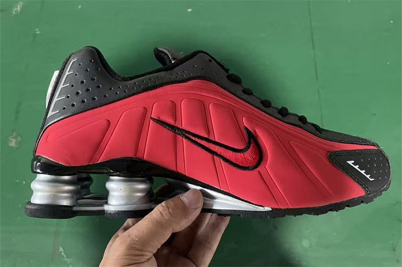 Nike Shox R4 – Design-Inspired "Red Black" Custom Tribute Build SX-019