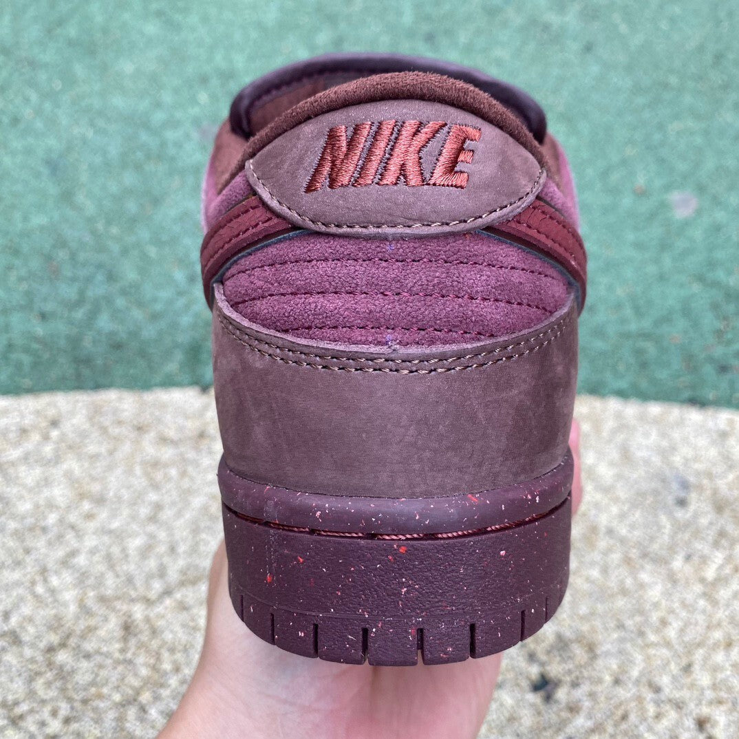 SBDNK‑044 — Nike SB Dunk Low “City of Love — Burgundy Crush” — Design‑Inspired