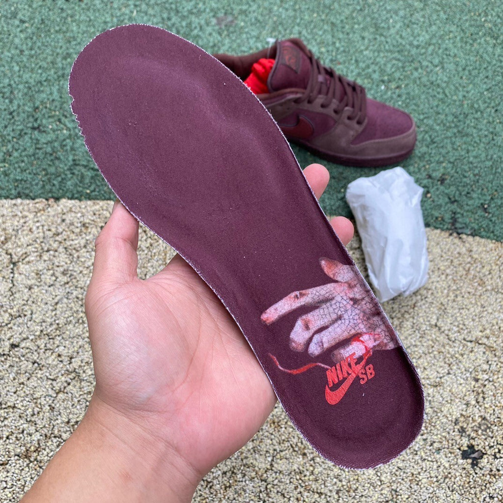 SBDNK‑044 — Nike SB Dunk Low “City of Love — Burgundy Crush” — Design‑Inspired