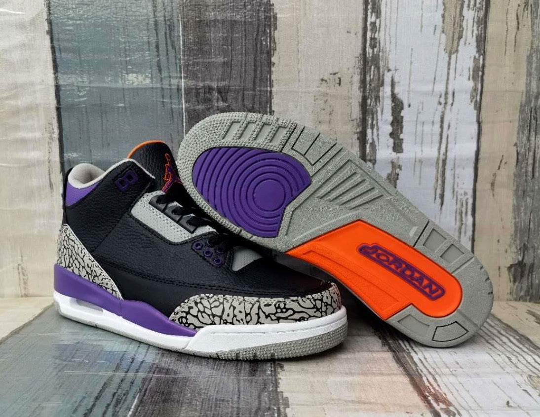 327 — Jordan 3 “Court Purple” — Custom Tribute