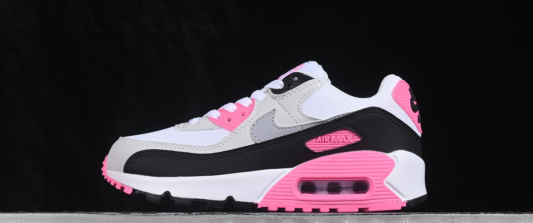 Air Max 90 Design-Inspired - "Rose Pink" "White/Grey/Pink" Custom Tribute - AM90-PINK-007