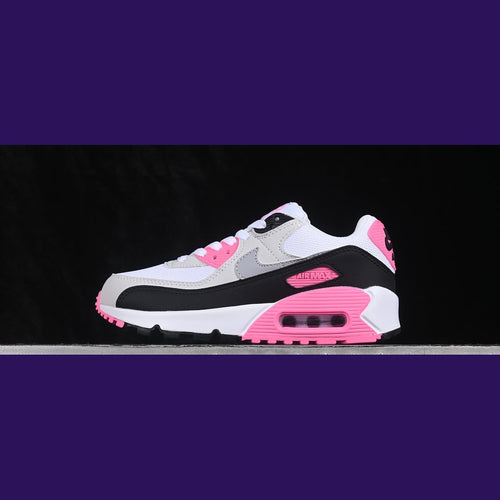 Air Max 90 Design-Inspired - "Rose Pink" "White/Grey/Pink" Custom Tribute - AM90-PINK-007 - Sole Revival and Redemption LLC