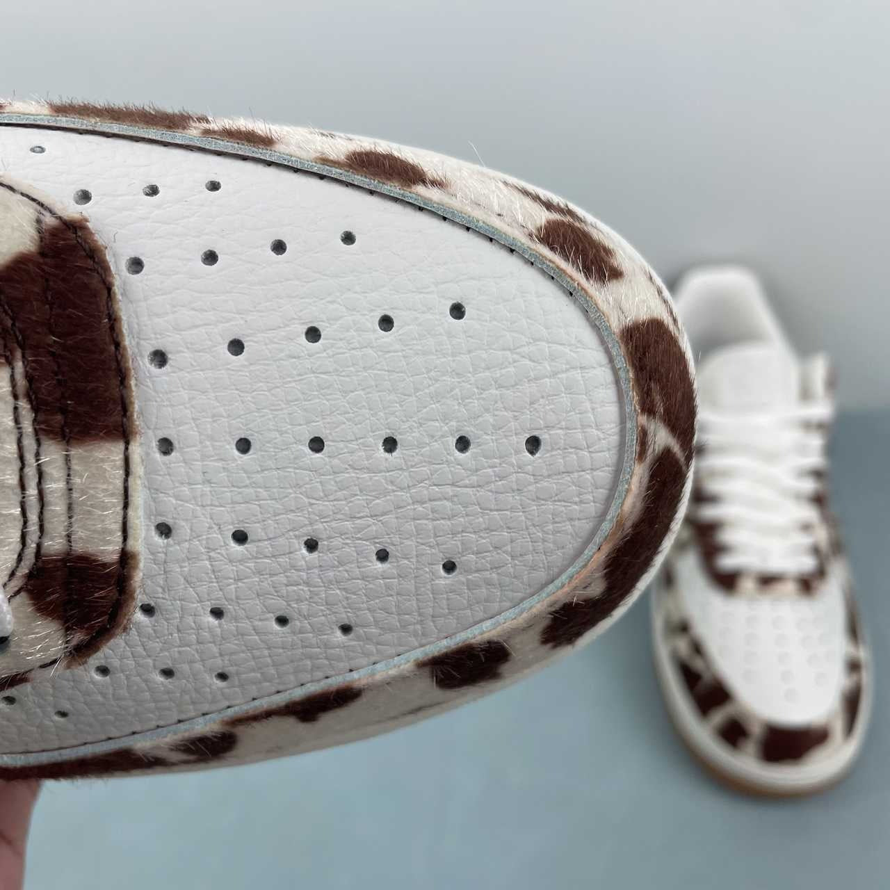 Air Force 1 – Design-Inspired "Cow Prints" Fantasy Build AF1-031 | Black/White & Brown/Cream