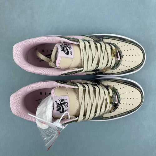 Air Force 1 – Design-Inspired "Pink & Camo" Custom Tribute Build AF1-035