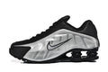 Nike Shox R4 Black and Silver Design-Inspired - lateral profile view