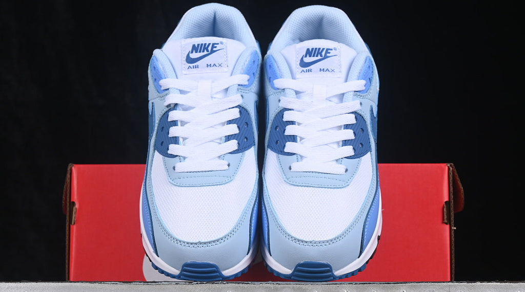 Air Max 90 Design-Inspired - "University Blue" "Blue/White" Custom Tribute - AM90-UNCBLU-010