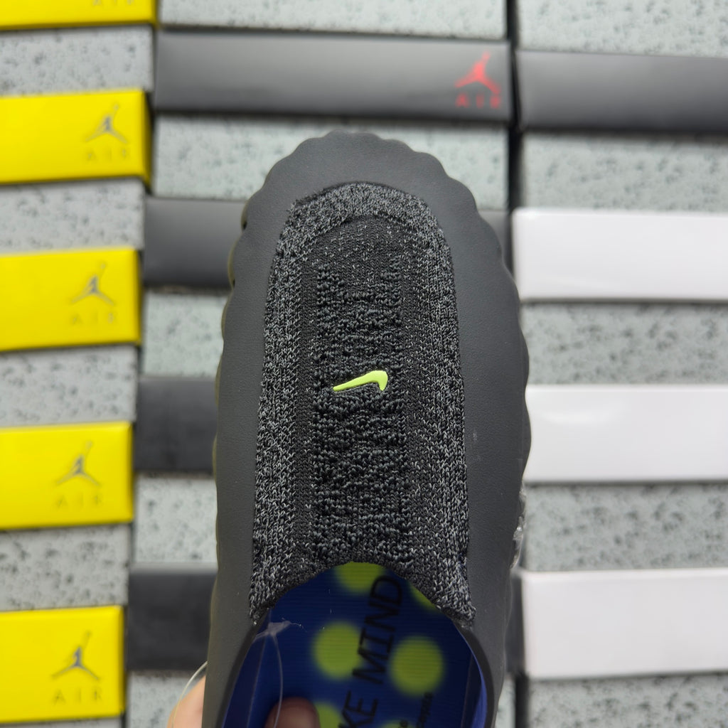Nike Mind 001 Slides — Design‑Inspired Footwear- NOCTA - Black - Gradient Blue Neon Green