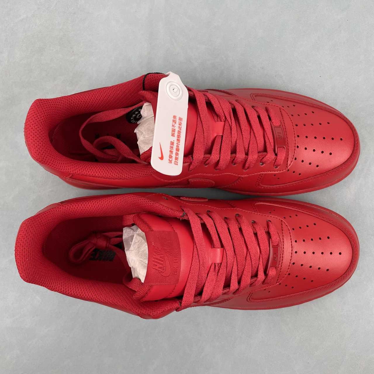 Air Force 1 – Design-Inspired "Red October" Triple Red Custom Tribute Build AF1-028
