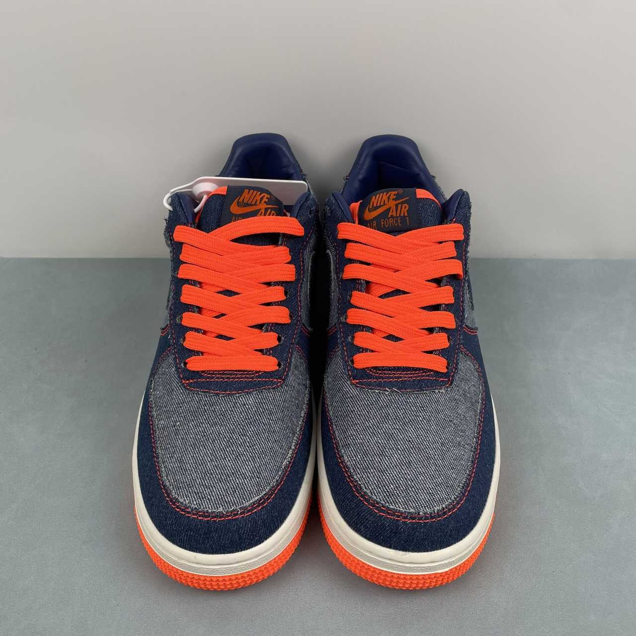 Air Force 1 – Design-Inspired "Kobe - Denims" Navy/Orange Custom Tribute Build AF1-027