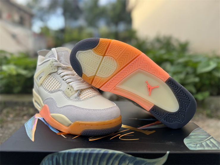 Jordan 4 Birds of Paradise Design-Inspired - outsole orange view