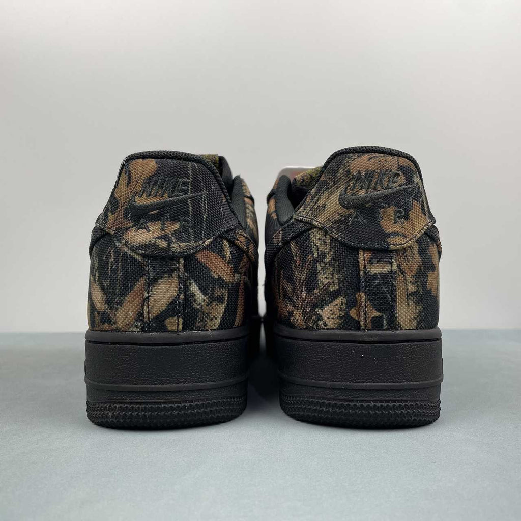 Air Force 1 - Design-Inspired "RealTree" Black - Camo Canvas Custom Tribute Build AF1-039