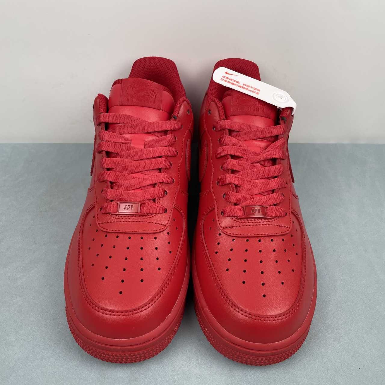 Air Force 1 – Design-Inspired "Red October" Triple Red Custom Tribute Build AF1-028