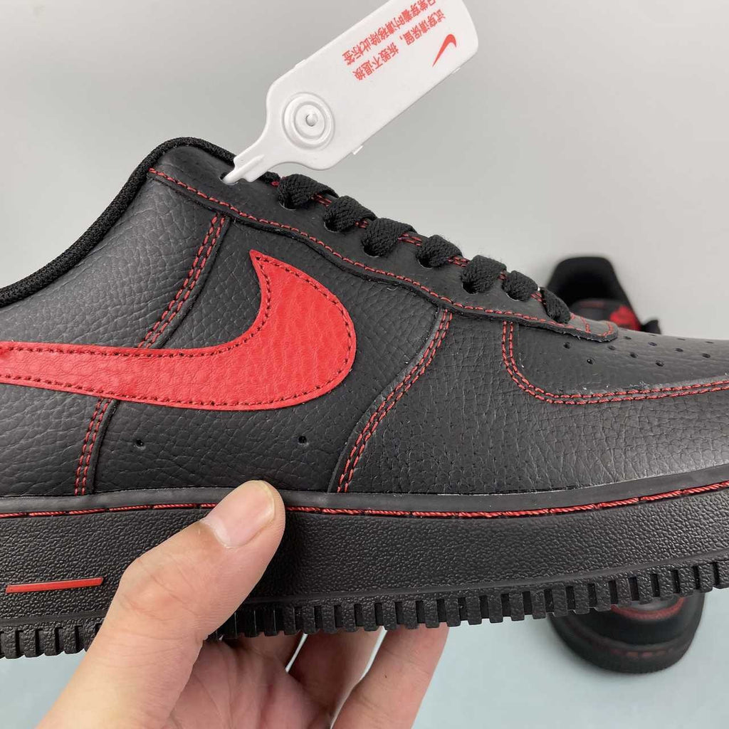 Air Force 1 – Design-Inspired "Red Stitched"  Custom Tribute Build AF1-036
