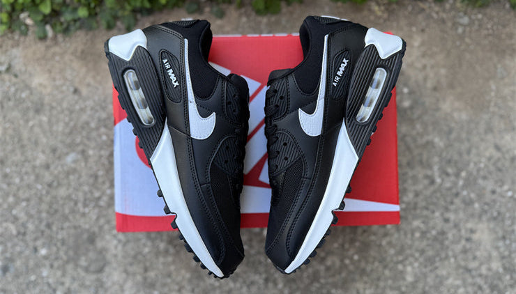 Air Max 90 Design-Inspired - "Black White" "Black/White" Custom Tribute - AM90-BLKWTE-006