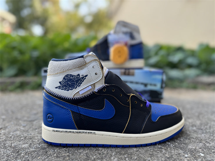 037 — Jordan 1 High “Union x Fragment Royal Blue” — Design‑Inspired