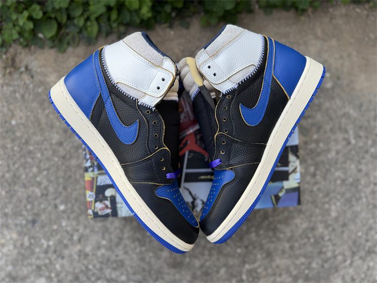 037 — Jordan 1 High “Union x Fragment Royal Blue” — Design‑Inspired