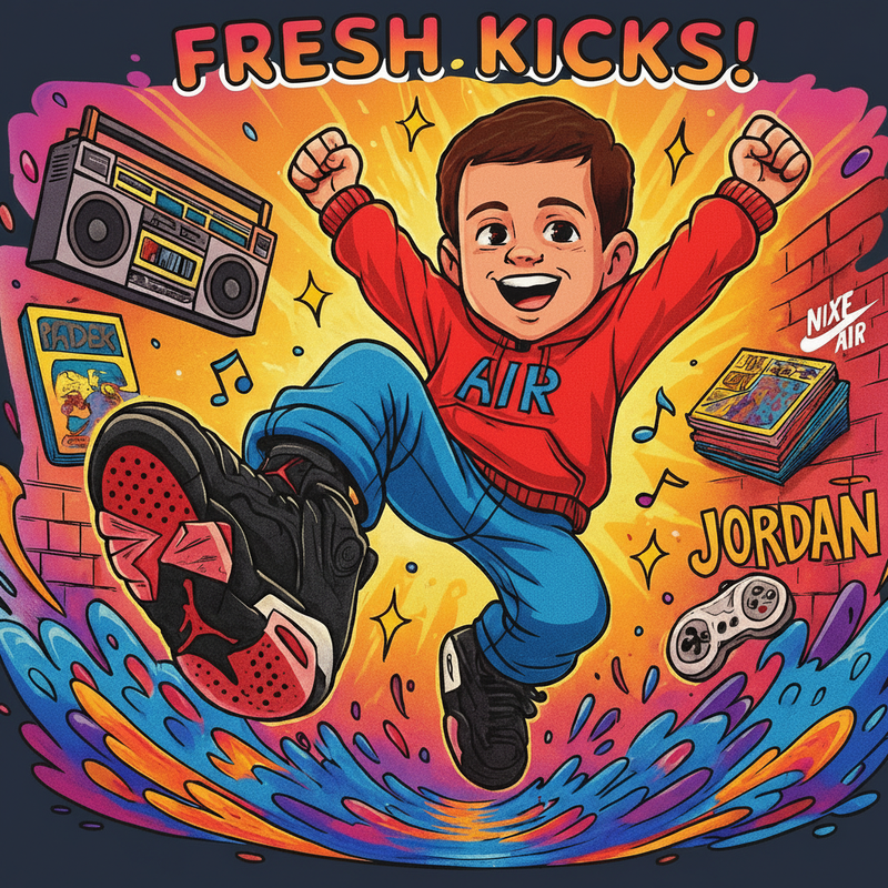 Fresh Kicks Jordan - Dark Background