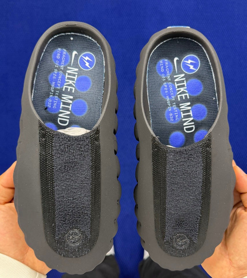 Nike Mind 001 Slides — Design‑Inspired Footwear: Fragment - Black