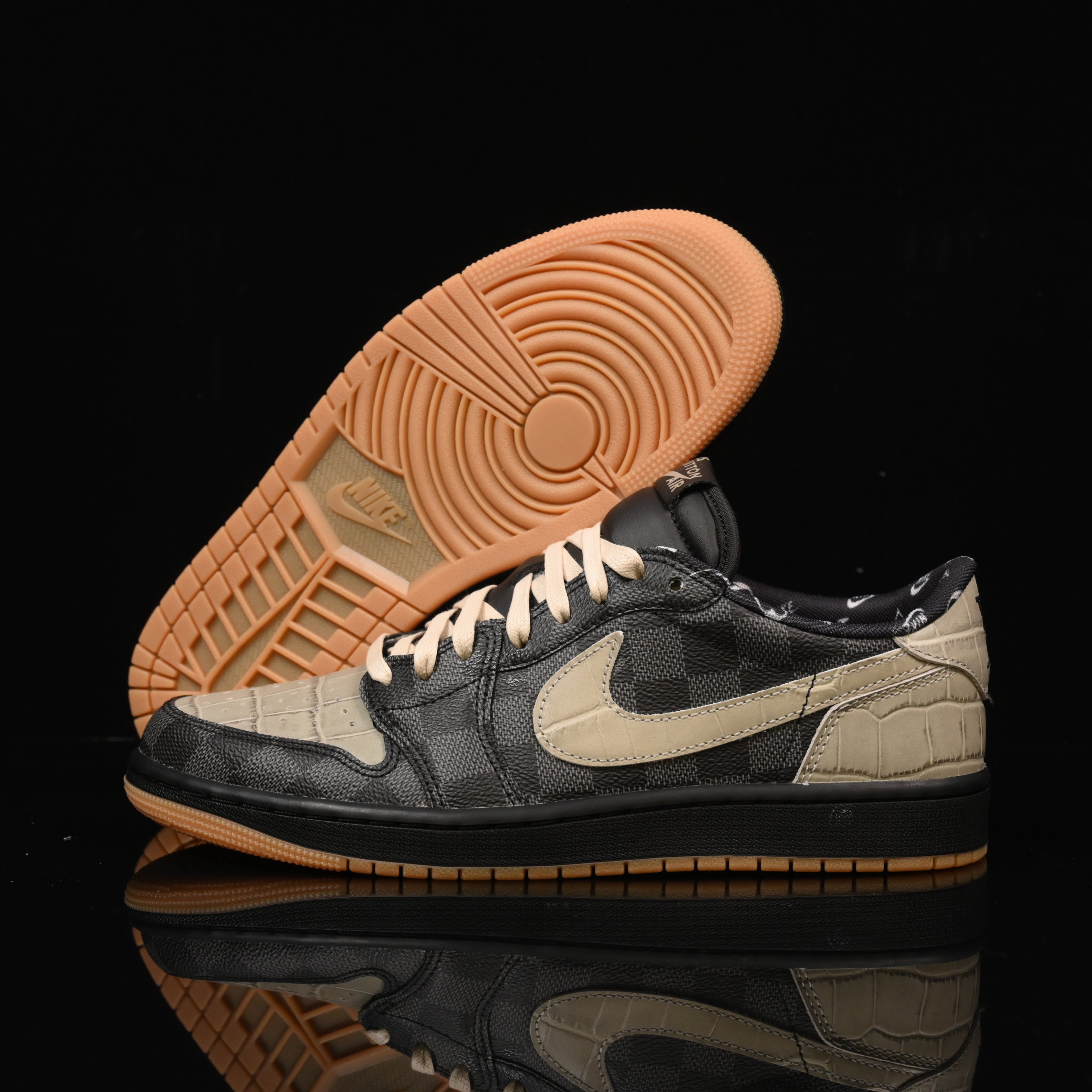 Jordan 1 Low – Design‑Inspired "Boyuetons LVs" Custom Fantasy Build AJ1‑LVGTR‑055