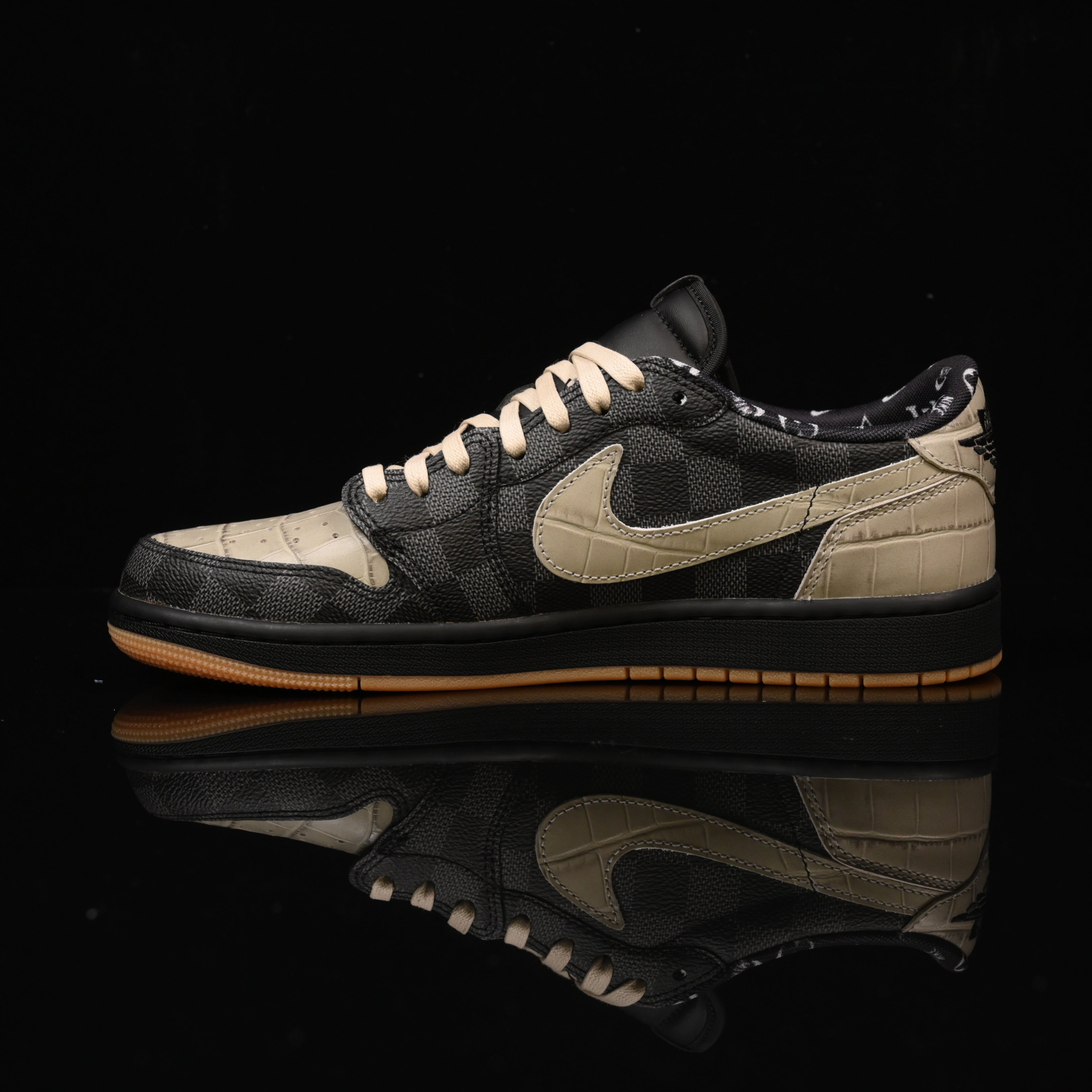 Jordan 1 Low – Design‑Inspired "Boyuetons LVs" Custom Fantasy Build AJ1‑LVGTR‑055