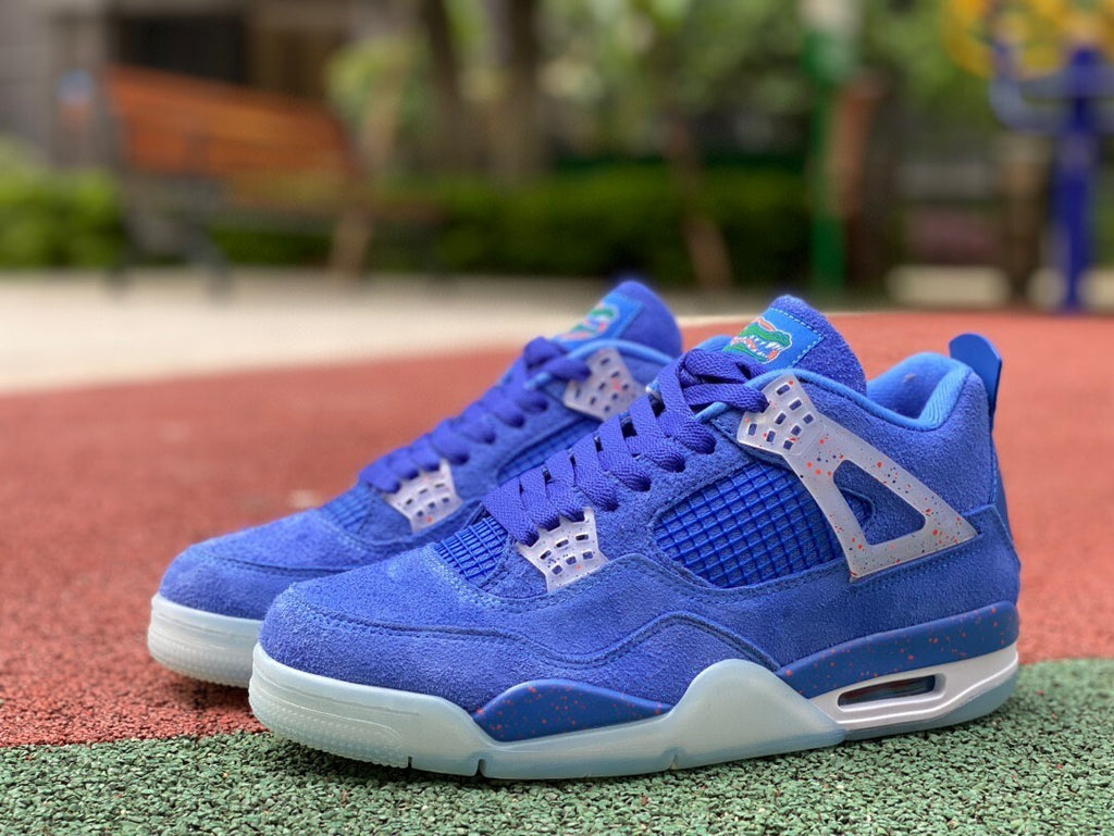 452 — Jordan 4 “Collegiate PE Series” — Tribute Custom (4 Teams)
