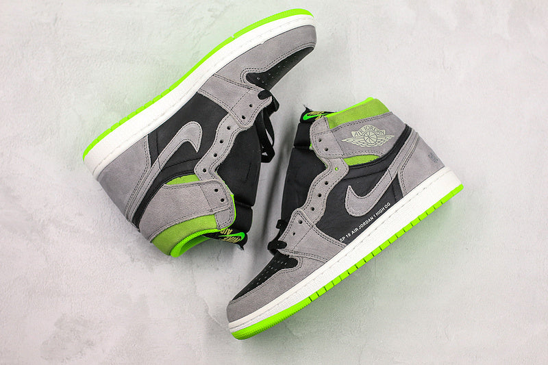 031 — Jordan 1 High “Neutral Grey Volt” — Design‑Inspired
