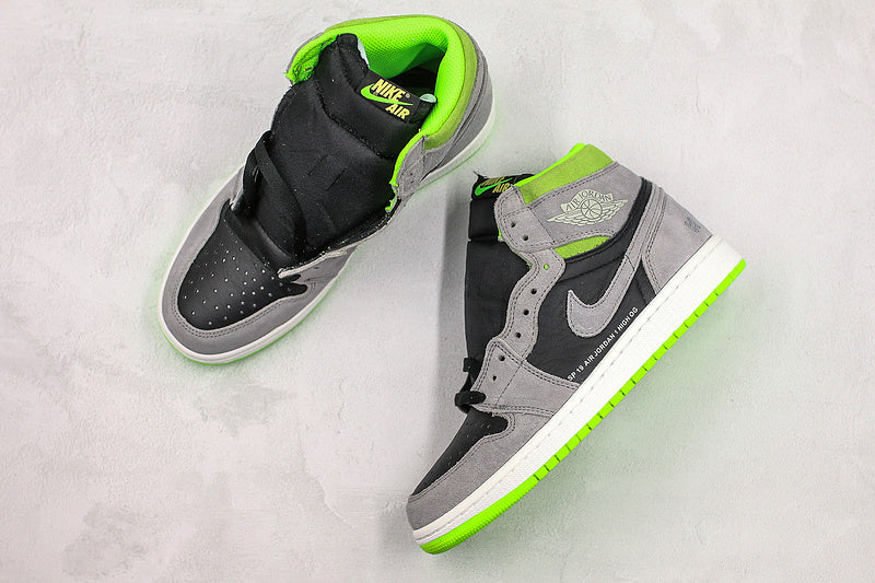 031 — Jordan 1 High “Neutral Grey Volt” — Design‑Inspired