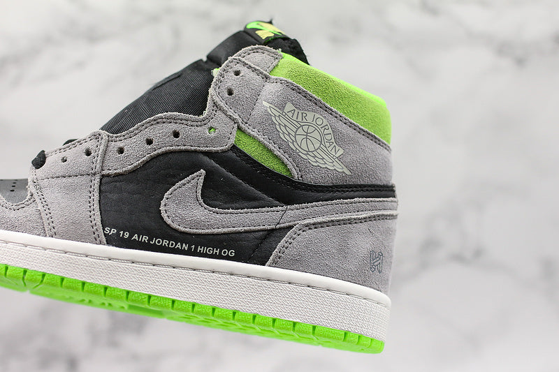 031 — Jordan 1 High “Neutral Grey Volt” — Design‑Inspired