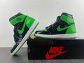 Jordan 1 High Design-Inspired - "Green & Black Patent" - AJ1-PATGRNBLK-046 - Sole Revival and Redemption LLC