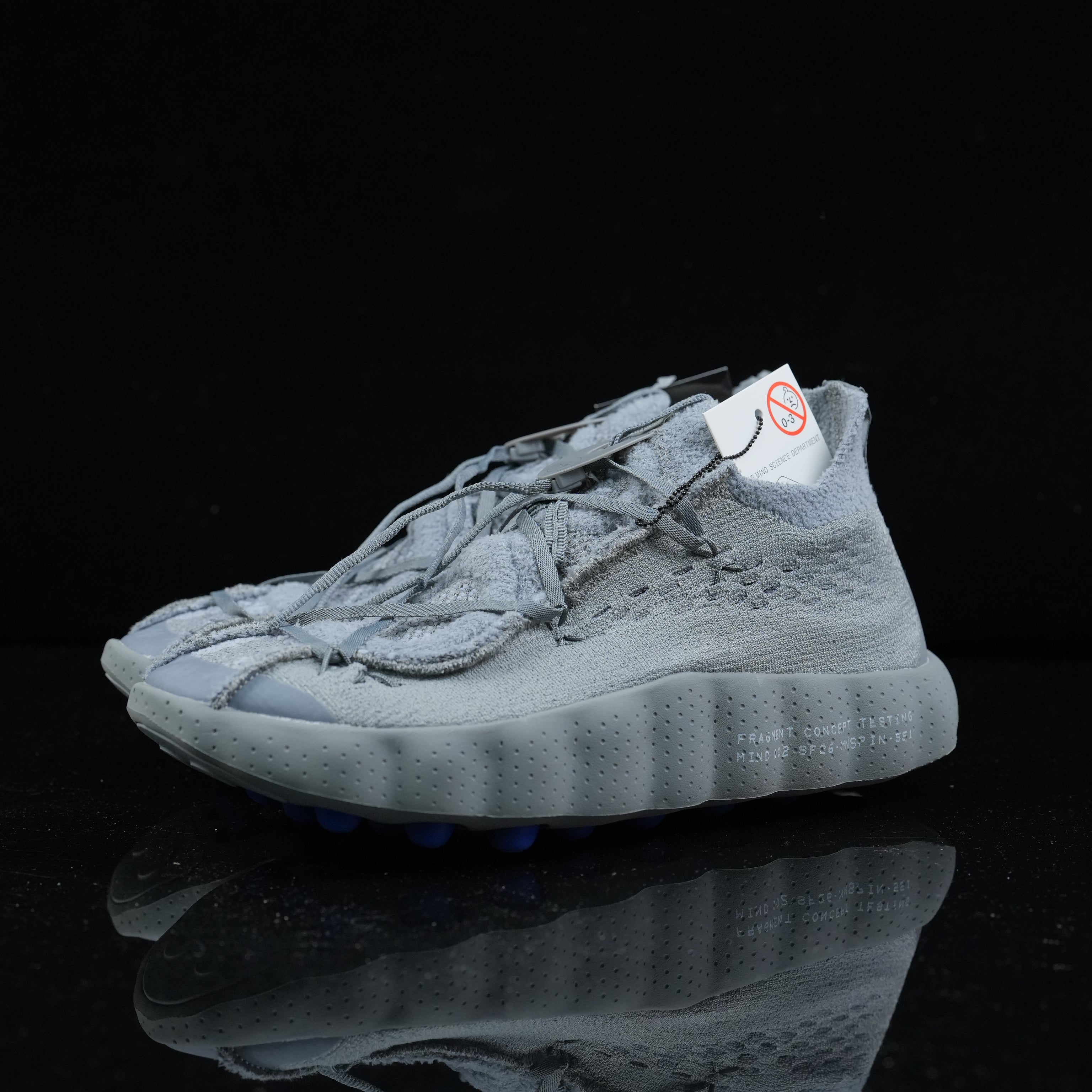 Mind 002 – Sneaker – Design‑Inspired Custom Footwear: Fragment - Grey