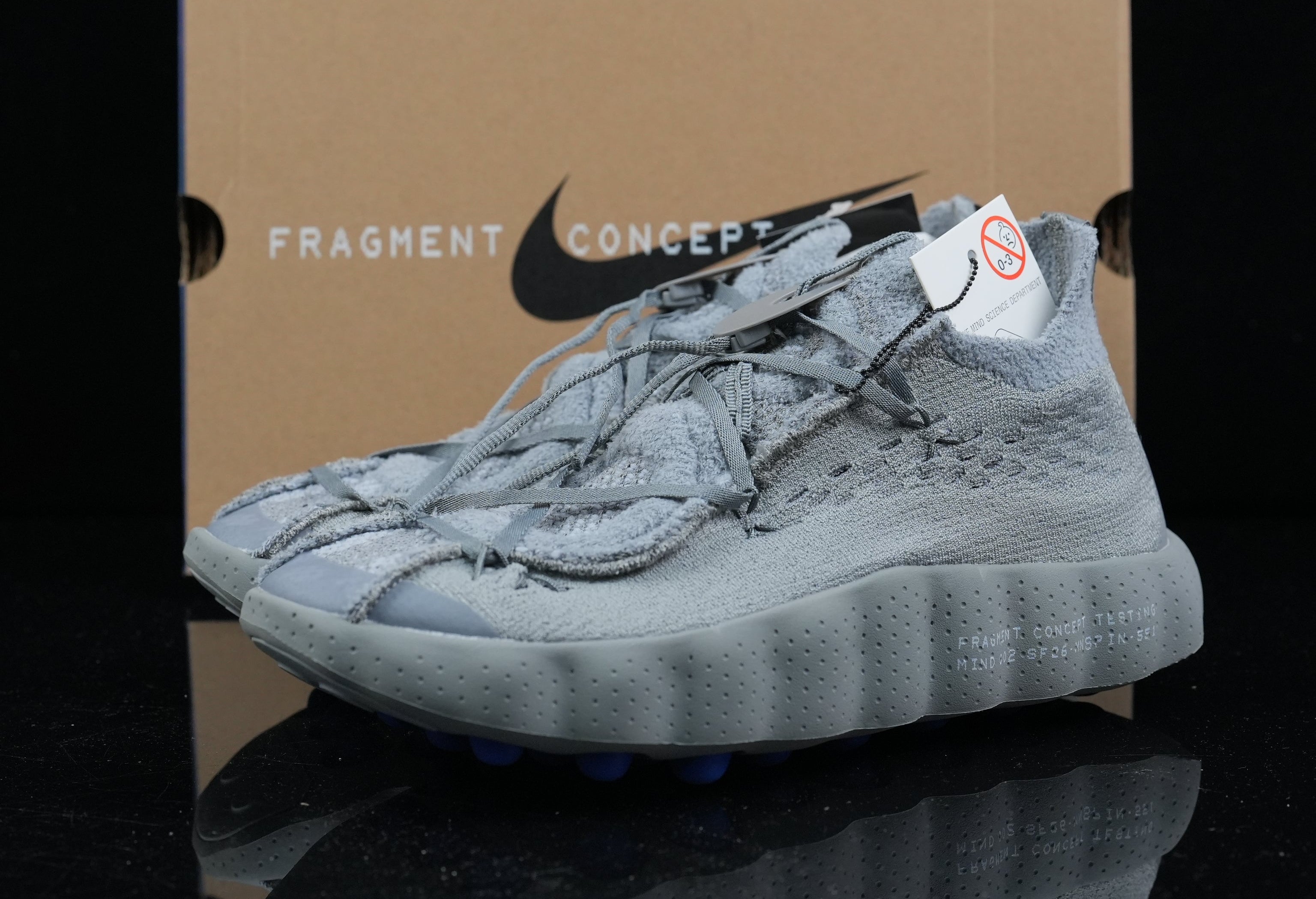 Mind 002 – Sneaker – Design‑Inspired Custom Footwear: Fragment - Grey